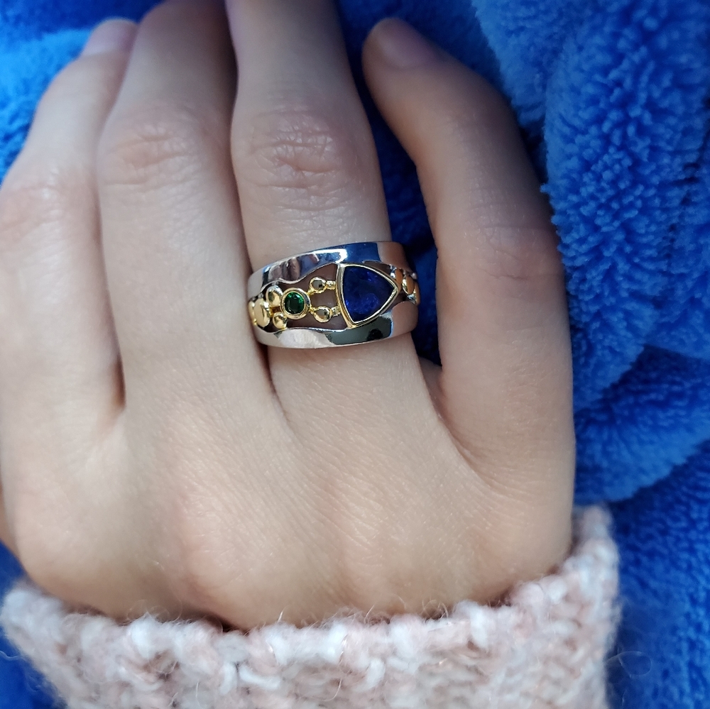 New Fashion Two Tone Ring - Picture 3 of 11